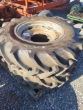 2- GOODYEAR 14.9-R24 RADIAL AG TIRES W/ 6 LUG RIMS FITS 4WD (2X=$)