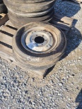 2- FIRESTONE 5.00-15 3 RIB TIRES W/ 6 LUG RIMS (2X=$)