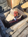 CRATE OF PLOW SWEEPS & PARTS (ALL FOR 1 MONEY)