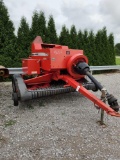 MASSEY FERGUSON MODEL 1837 INLINE SQUARE BALER W/ QUARTER TURN BALE CHUTE SN#HT64285