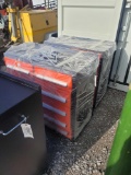 UNUSED DIGGIT TOOL CABINET W/ 10 DRAWERS ON WHEELS ORANGE & BLACK