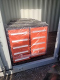 UNUSED DIGGIT TOOL CABINET W/ 10 DRAWERS ON WHEELS ORANGE & BLACK