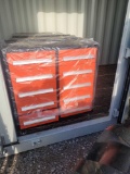 UNUSED DIGGIT TOOL CABINET W/ 10 DRAWERS ON WHEELS ORANGE & BLACK