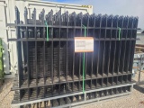 UNUSED DIGGIT 220' WROUGHT IRON FENCE, 22-7'TX10'L FENCE PANELS, 23- POST (1 MONEY)