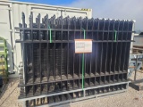 UNUSED DIGGIT 220' WROUGHT IRON FENCE, 22-7'TX10'L FENCE PANELS, 23- POST (1 MONEY)