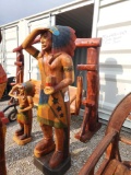 6' TEAKWOOD INDIAN CHIEF