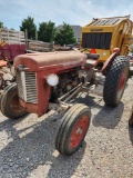 MASSEY FERGUSON MODEL 35 NON ROPS TRACTOR, GAS, 6X2 TRANSMISSION, DRAWBAR, CLOCK SHOWS 2988HRS,