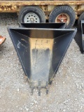 UNUSED TRUBILT SKID STEER STUMP BUCKET SN#2406005