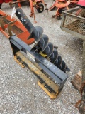 UNUSED MID STATE SKID STEER HYDRAULIC POST HOLE DIGGER W/ 9
