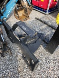 UNUSED MID STATE SKID STEER HYDRAULIC TREE/BRUSH SHEER W/ CYLINDER