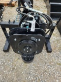 BLUE DAIMOND SKID STEER HYDRAULIC VIBRATING POST DRIVER W/ TITL W/ HOSE & FITTING USED SN#154867