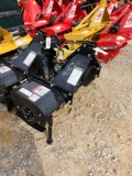 UNUSED TARTER 3PT 4' ROTARY TILLER W/ SLIP CLUTCH BLACK