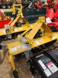 UNUSED BEHLEN COUNTRY 3PT 5' ROTARY TILLER W/ SLIP CLUTCH YELLOW