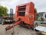 HESTON MODEL 846A ROUND BALER W/ TWINE TIE & MESH, 4X6 BALE