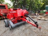 MASSEY FERGUSON MODEL 1835 INLINE SQUARE BALER W/ BALE CHUTE SN#HS63136