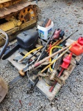POULAN MODEL SM4218 CHAINSAW W/ CASE, TORO WEEDEATER W/ ATTACHMENTS