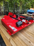 TITAN 3PT 5' ROTARY CUTTER W/ 45HP GEARBOX W/ SHEARPIN (RED UNUSED)