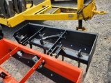 TITAN 3PT 6' HEAVY DUTY BOX BLADE W/ TEETH (BLACK, UNUSED)