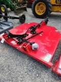 TITAN 3PT MEDIUM DUTY 6' ROTARY CUTTER W/ 75HP GEARBOX & SLIP CLUTCH (RED, UNUSED)