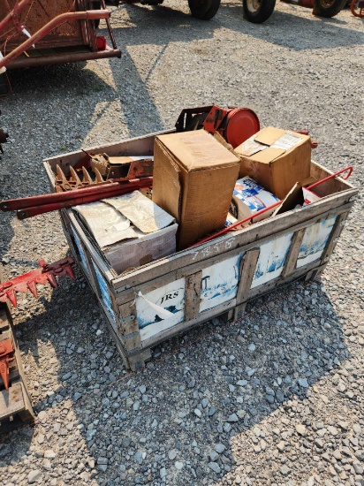 CRATE OF OEM NEW & USED GRAVELY PARTS