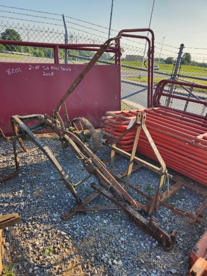 3PT METAL CARRY-ALL FRAME & J.D. PULL PLOW FRAME (ALL FOR 1 MONEY)
