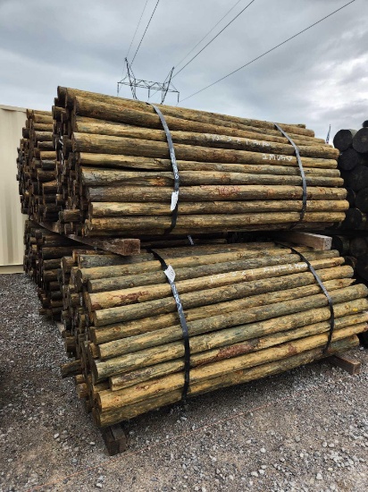 100- 3" X 7' TREATED POST (1 MONEY)