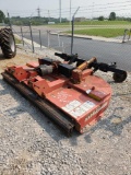 BUSHHOG SEMI-MOUNT MODEL 3008 8' ROTARY CUTTER W/ FRONT CHAINS & HYDRAULIC TAIL WHEEL ADJUST