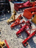 KING KUTTER UNUSED 3PT TRAILER MOVER W/ RECEIVER HITCH (ORANGE)