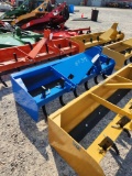 KING KUTTER UNUSED 3PT 6' HEAVY DUTY BOX BLADE W/ TEETH (BLUE)