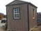 8X12 PORTABLE BUILDING WITH DOOR ON SIDE AND 2 WINDOWS