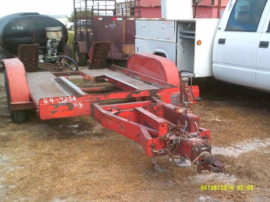 1980 DITCH WITCH TRAILER, ORANGE, V#11833, WITH TITLE