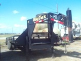 2010 BIG TEX 20' BACKHOE TRAILER W/DOVETAIL V.6642, WITH TITLE