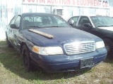 2008 FORD CROWN VICTORIA, BLUE, VIN#2650, W/T