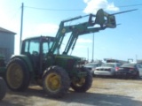 JD 6420 W/640 SELF ADJUSTING LOADER, FWA, C&A