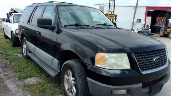 2003 FORD EXPEDITION LL, BLACK, VIN#4398