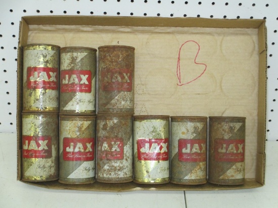 9 Jax Beer Cans B
