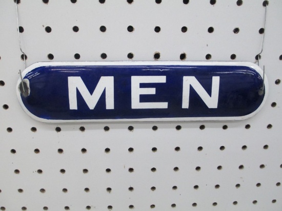 Mens restroom sign SSP 3x10 Porcelain