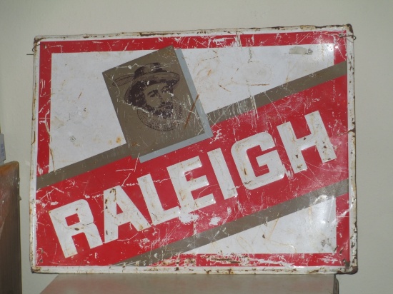 Raleigh Tin Sign 18x24