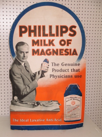 Milk of Magnesia Easel Back Card Board Sign 22x35