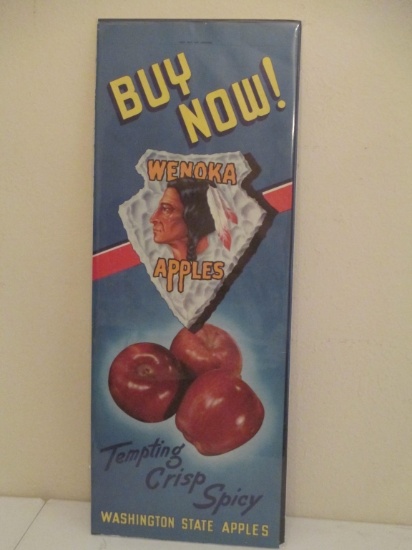 Wenoka Apple Paper Sign 10x25