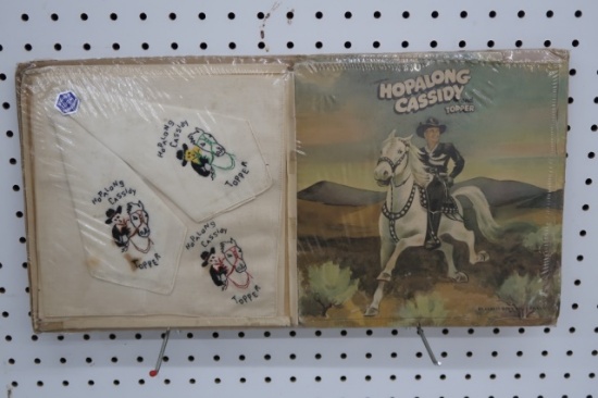 Hopalong Cassidy Handkerchiefs 10x19