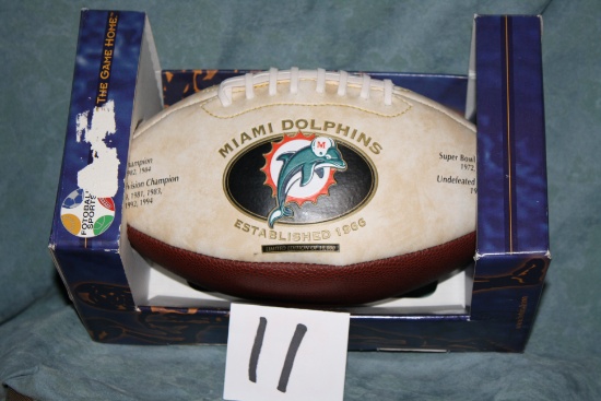 Miami Dolphins Limited Edition Football(With Box).