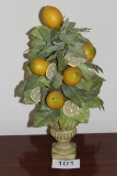 Decorative Vase With Lemons