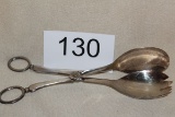 Vintage Sheffield Silver Plate Serving Tongs
