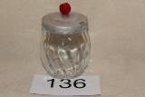 Vintage Jar With Aluminum Lid