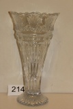 Beautiful Ornate Tall Crystal Vase