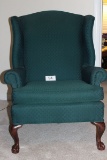 Claw Footed Wingback Chair Made By Best Chair Inc