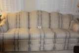 Large Striped Sofa