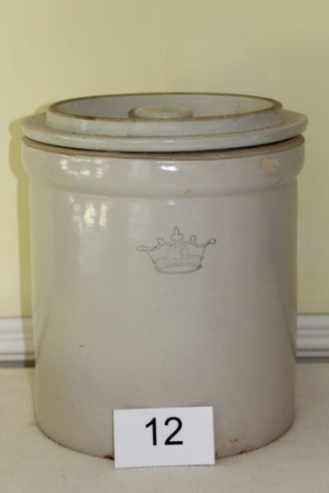 Vintage Lidded Crock