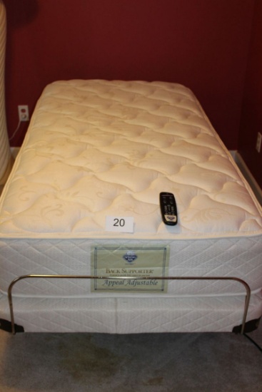 Spring Air Back Supporter Appeal Electric Adjustable Twin Bed